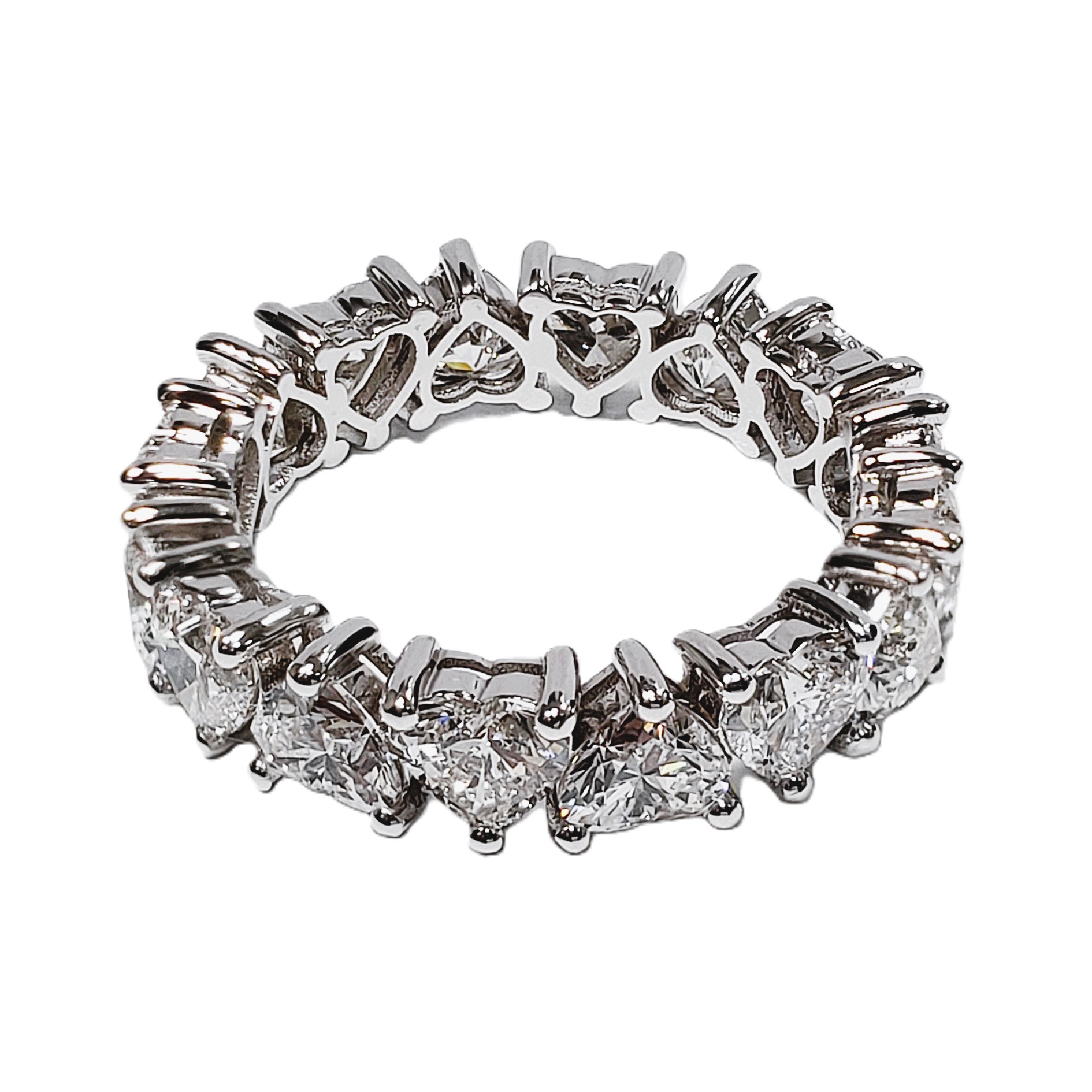Heart Shape Eternity Band